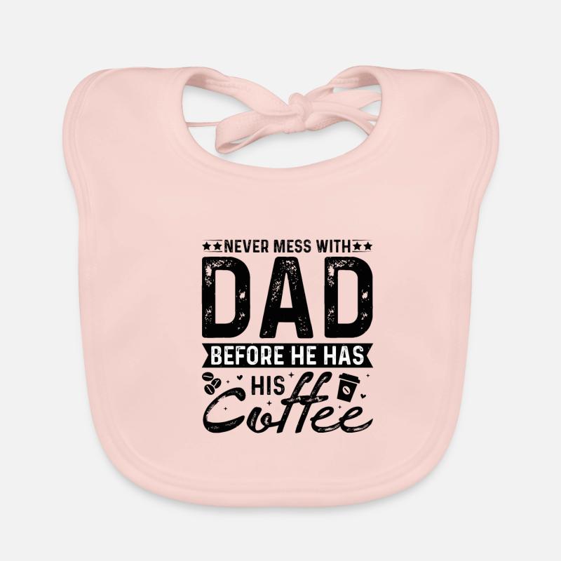 Welt bester Papa Vater Kaffee Paar Eltern daddy Baby Bio-Lätzchen