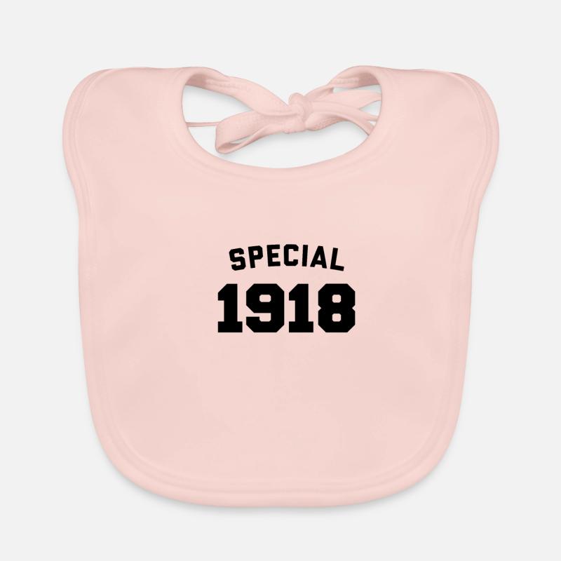Drôle d’anniversaire spécial 1918 Bavoir bio Bébé