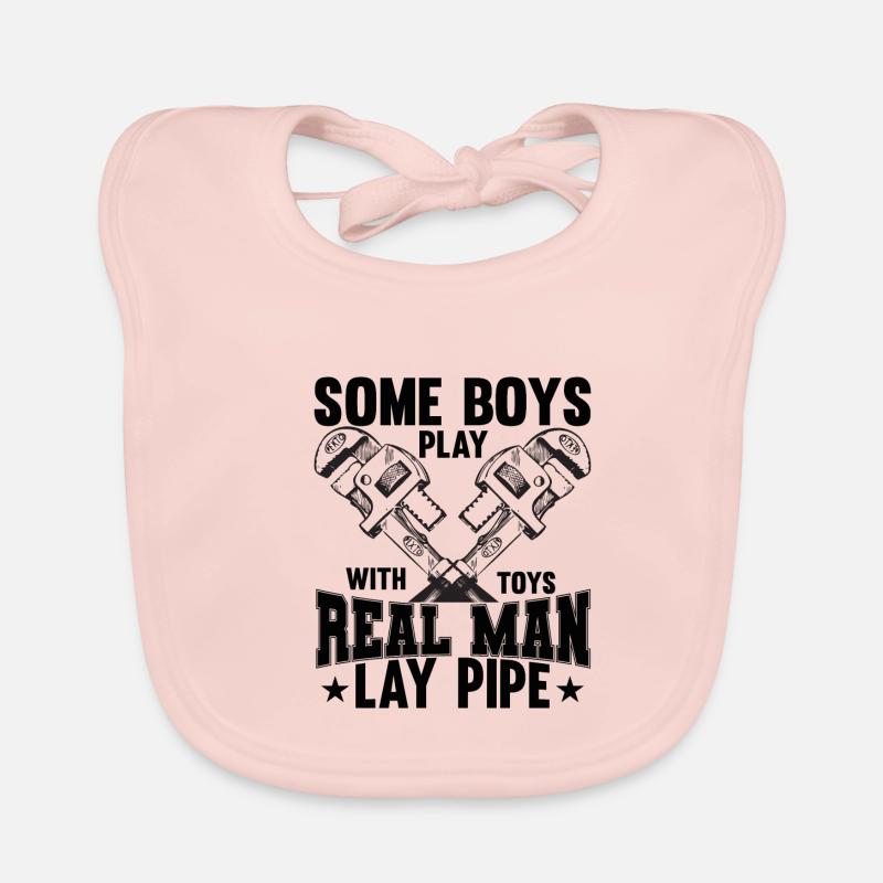 Heating engineer gift system mechanic plumber Organic Baby Bibs