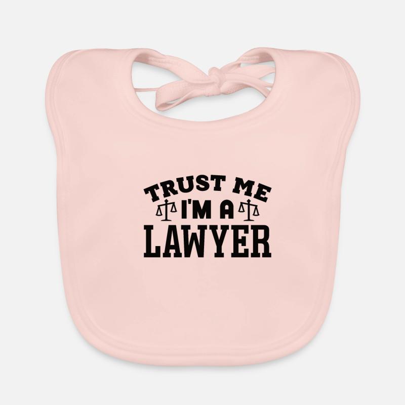 Avocat Profession Avocat Avocat Droit - Bavoir bio Bébé - rose