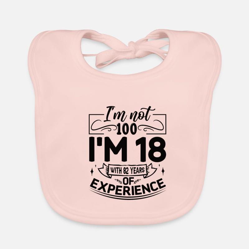 Birthday 100 years Organic Baby Bibs