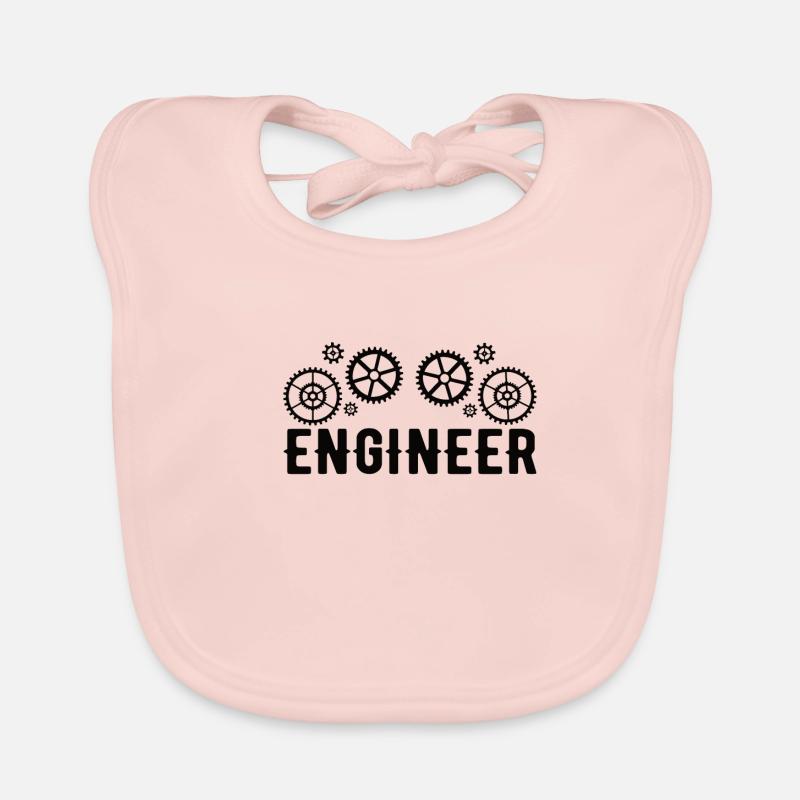 Engineer Brain Mechanical Engineering Electrical Engineering Math Organic Baby Bibs