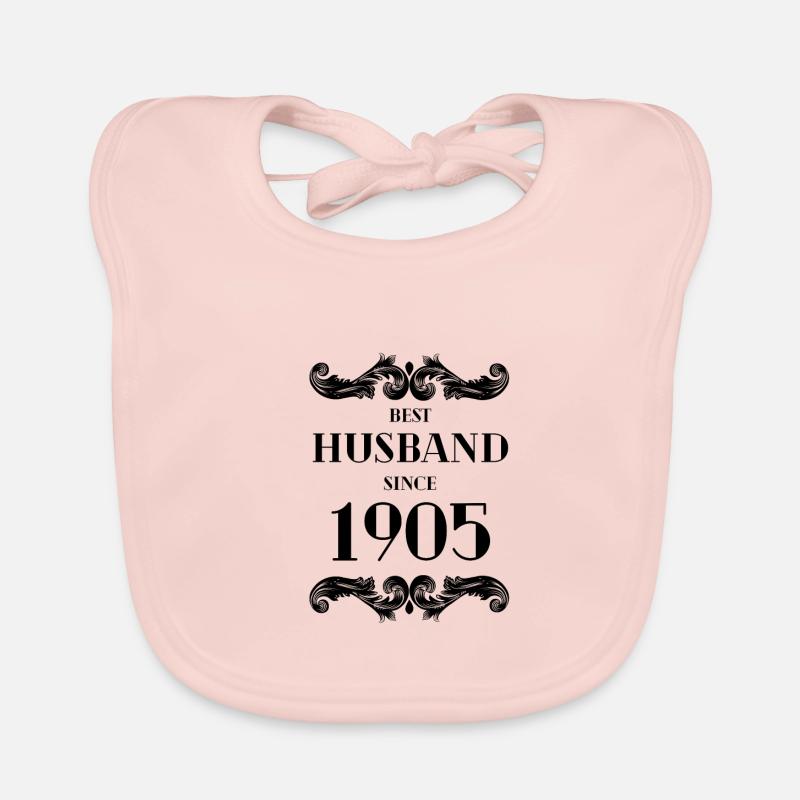 Best Husband Since 1905 Wedding Anniversary Organic Baby Bibs