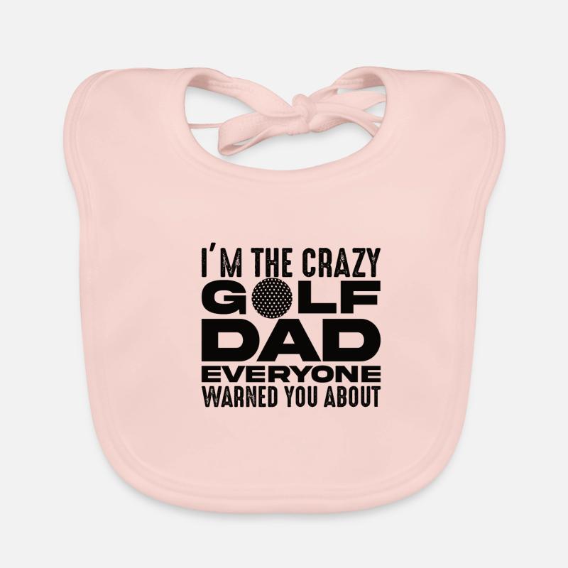 Golf Vater Golfer Bester Vater Golfplatz Papa Baby Bio-Lätzchen