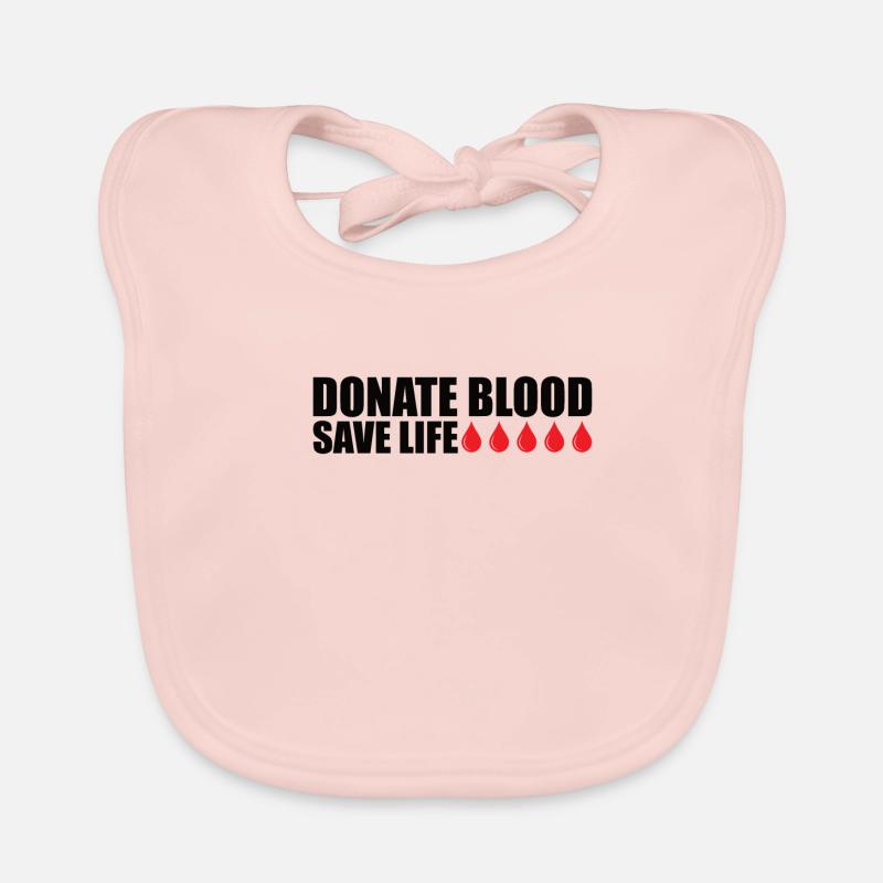 Blutspende Blutspenden Blutspender Baby Bio-Lätzchen