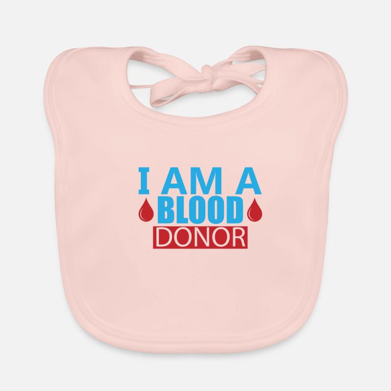 Blutspende Blutspenden Blutspender Baby Bio-Lätzchen