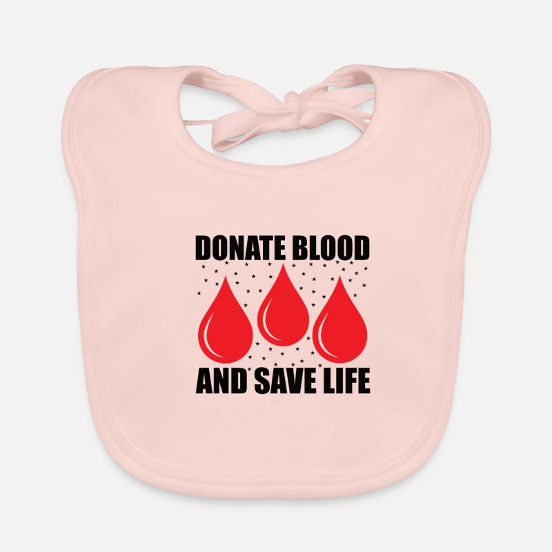 Don de sang Dons de sang Donneurs de sang Bavoir bio Bébé