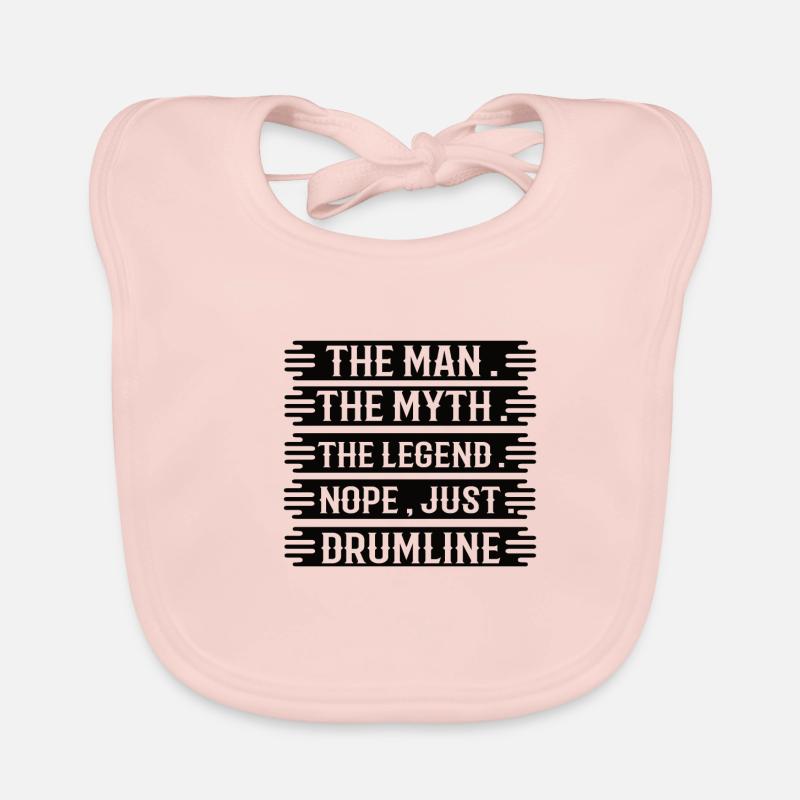 Drumline - Drummer - Drum - Drummer - Funny Organic Baby Bibs