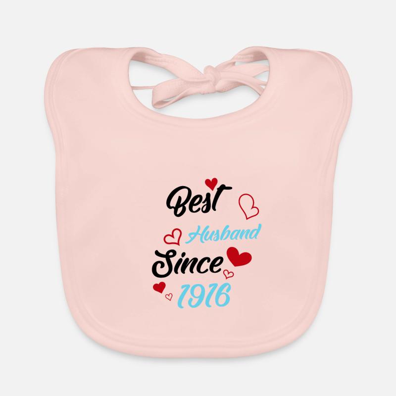 Bester Ehemann seit 1916 Hochzeit Baby Bio-Lätzchen