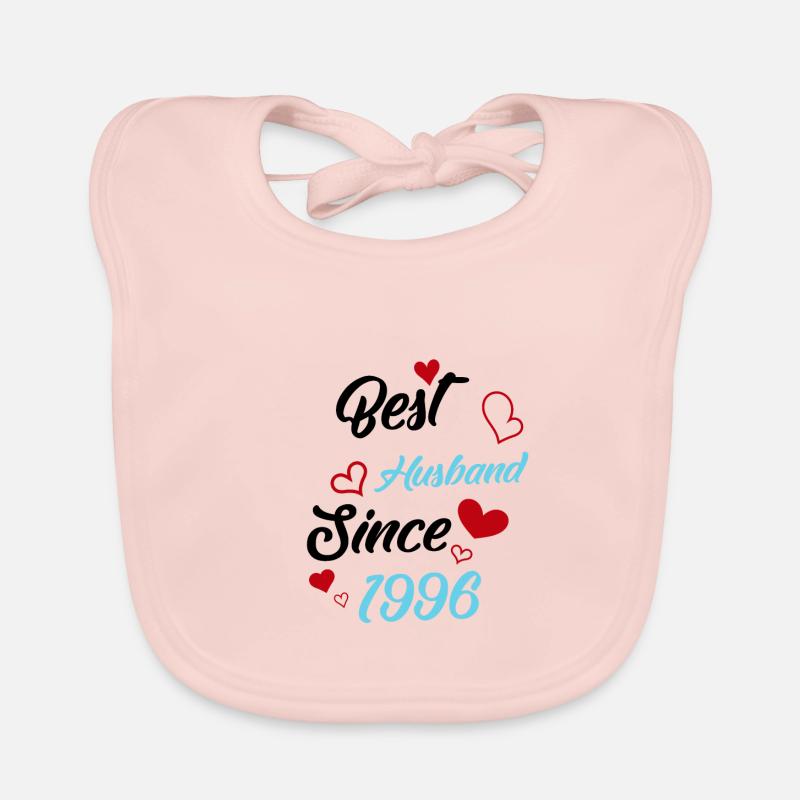 Bester Ehemann seit 1996 Hochzeit Baby Bio-Lätzchen