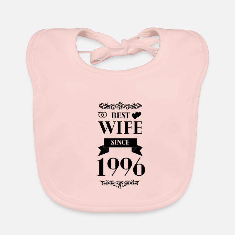 Beste Ehefrau seit 1996 Hochzeitstag Baby Bio-Lätzchen