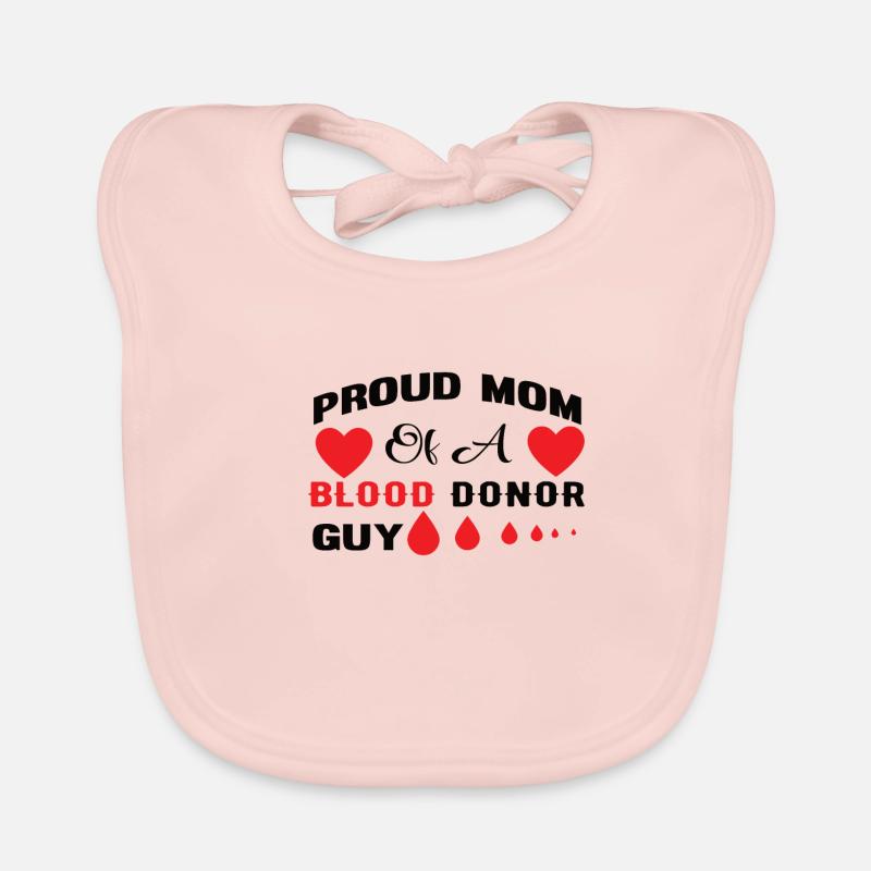 Blutspende Blutspenden Blutspender Mama Sohn Baby Bio-Lätzchen
