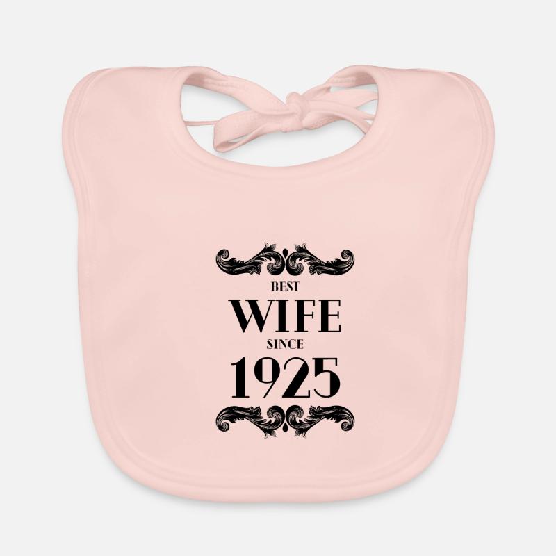 Best Wife Since 1925 Wedding Organic Baby Bibs