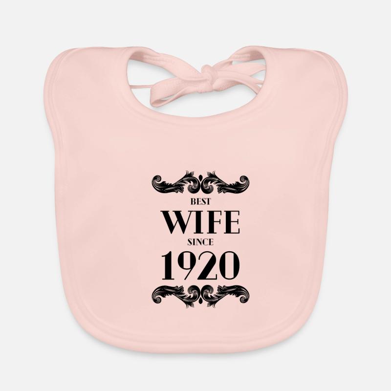 Beste Ehefrau seit 1920 Hochzeit Baby Bio-Lätzchen