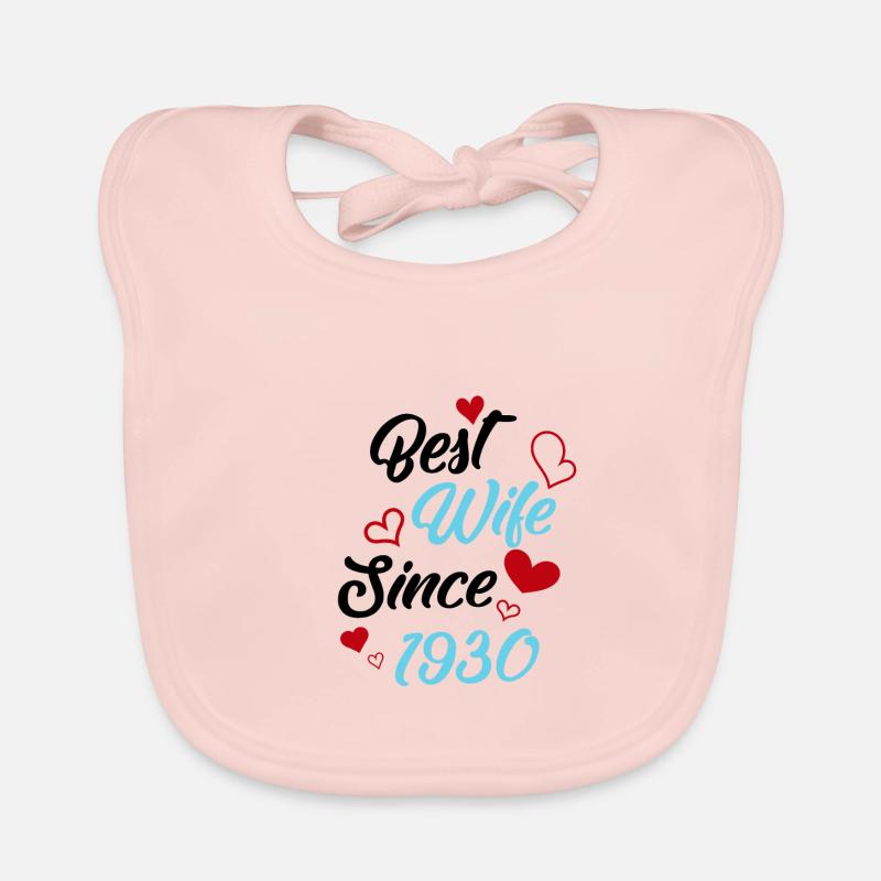 Jubiläum Trauerbeste Ehefrau seit 1930 Hochzeit Baby Bio-Lätzchen