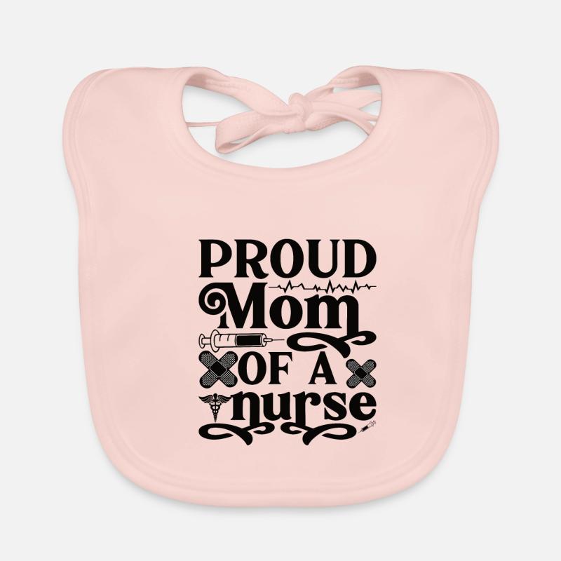 Stolze Mutter einer Krankenschwester Baby Bio-Lätzchen