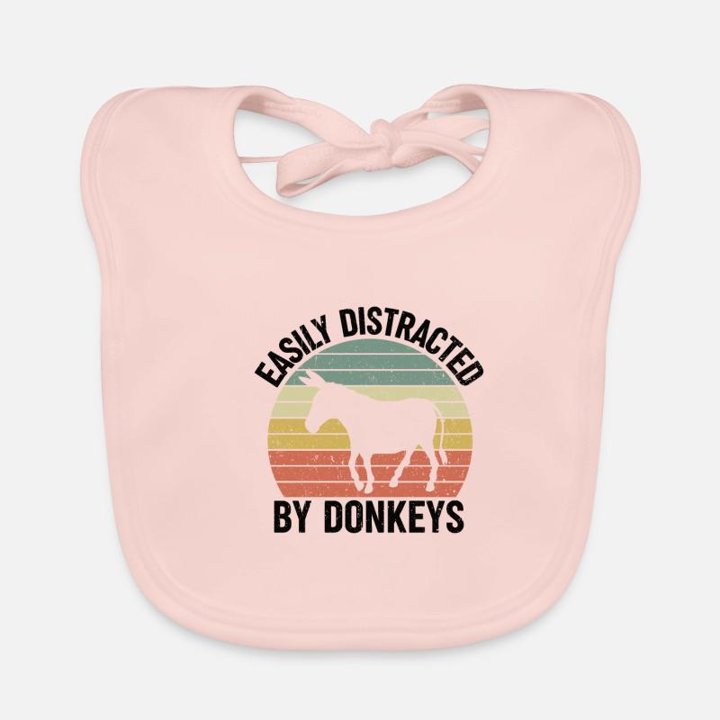 Âne âne âne propriétaire donkey porte-âne cadeau Bavoir bio Bébé
