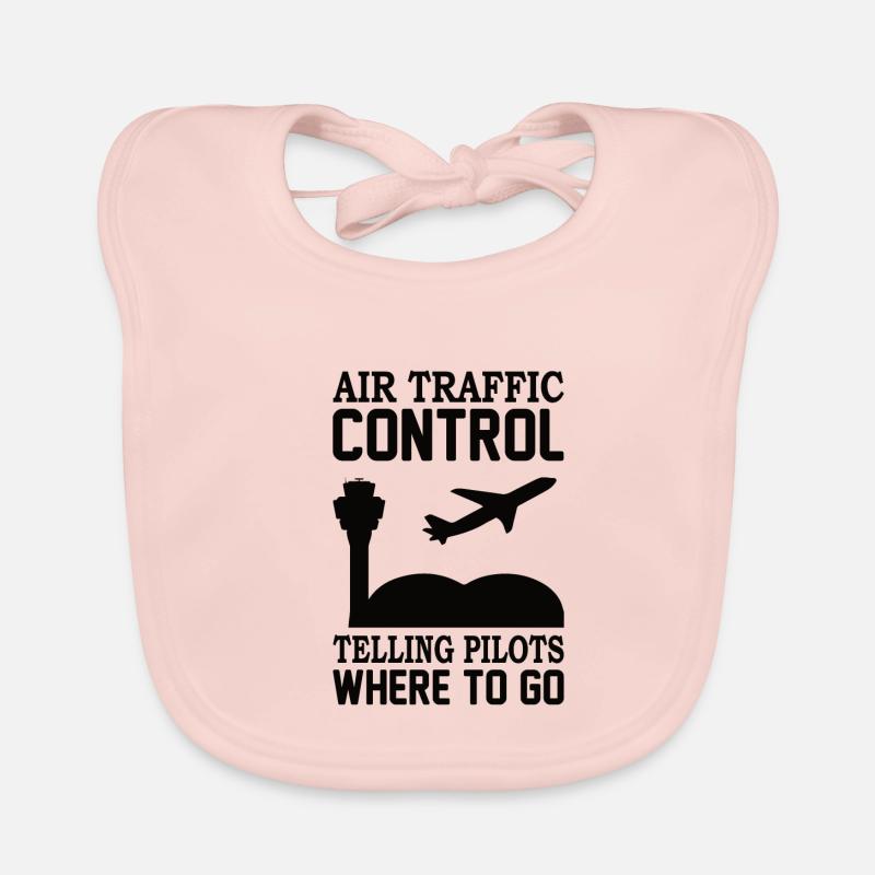 Air Traffic Controller Air Traffic Tower Controller Flight Attendant Organic Baby Bibs