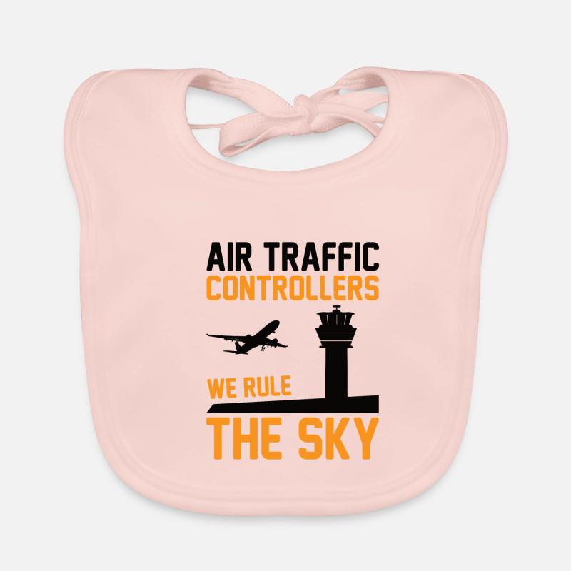 Air Traffic Controller Air Traffic Tower Controller Flight Attendant Organic Baby Bibs