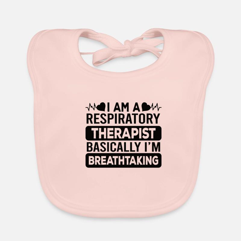 Atemtherapeut Geschenkidee | Atemtherapie Lungen Baby Bio-Lätzchen