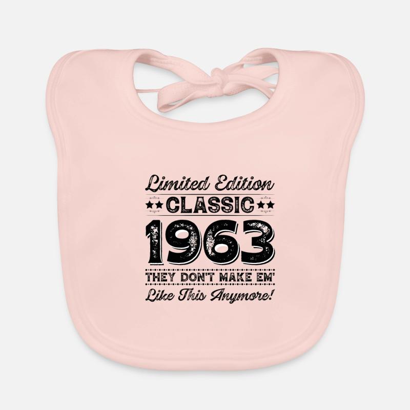 Legends were born in 1963 Organic Baby Bibs