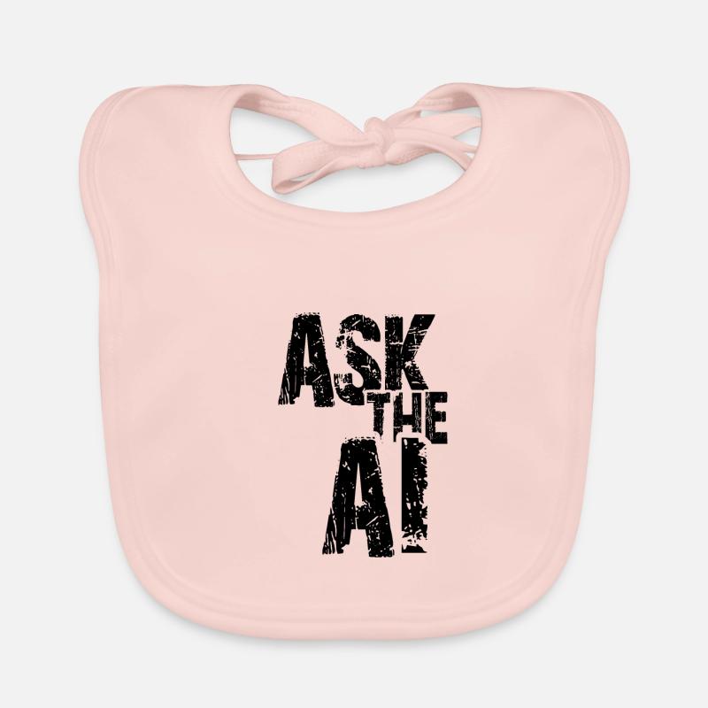 AI Artificial Intelligence Funny Nerd Saying Organic Baby Bibs