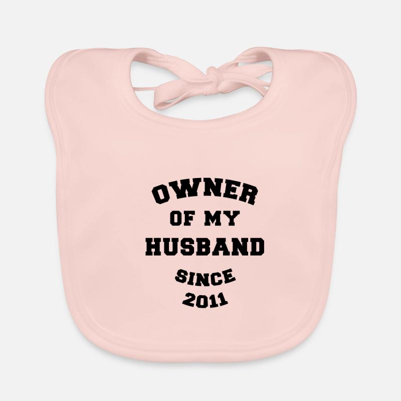 Propriétaire de mon mari depuis 2011 anniversaire de mariage Bavoir bio Bébé