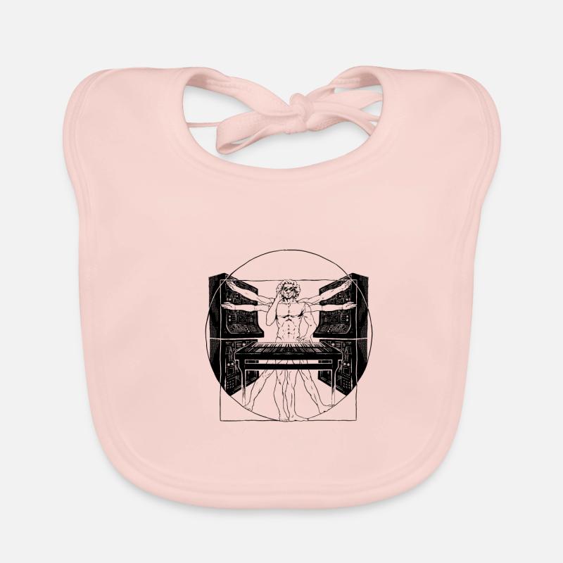 Synthétiseur Synth Techno Musique Cool Bavoir bio Bébé