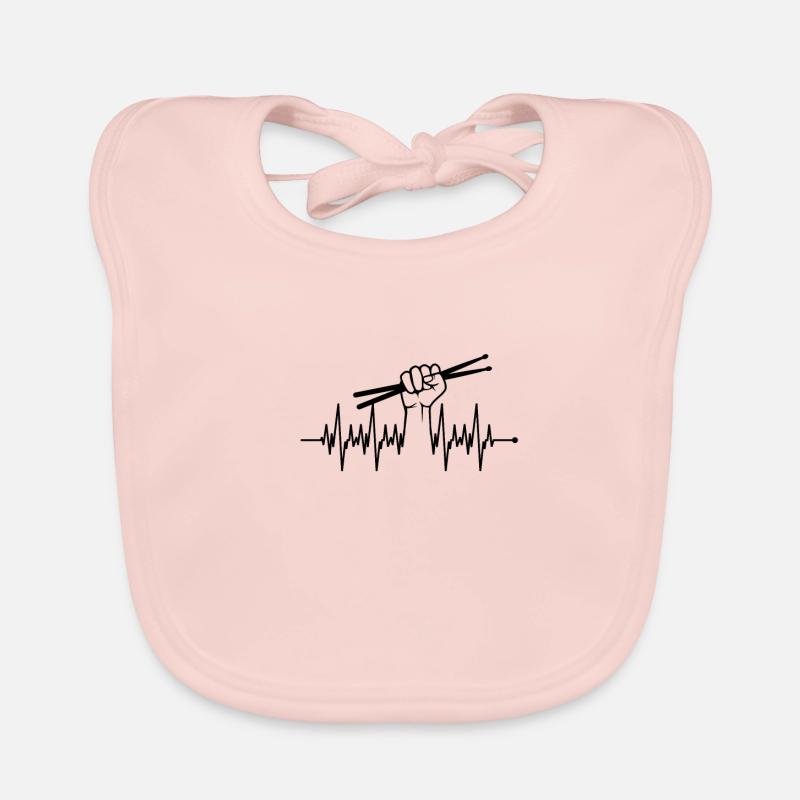 Music Drummer Gift Idea - Percussions Bavoir bio Bébé