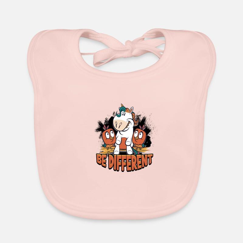 BE DIFFERENT - individuality Organic Baby Bibs