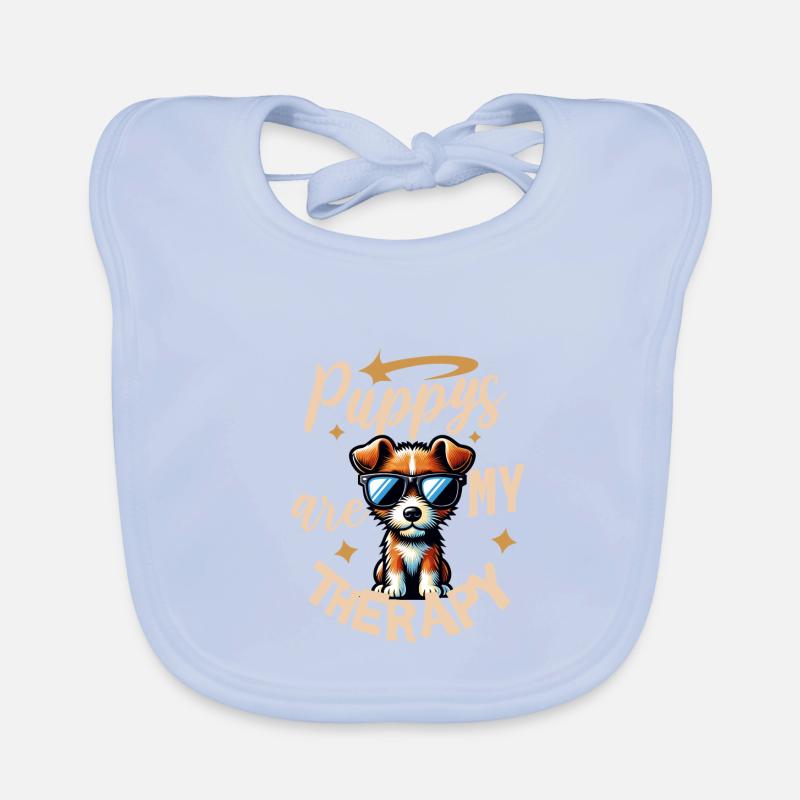 Amoureux du Fox Terrier et des chiens Bavoir bio Bébé