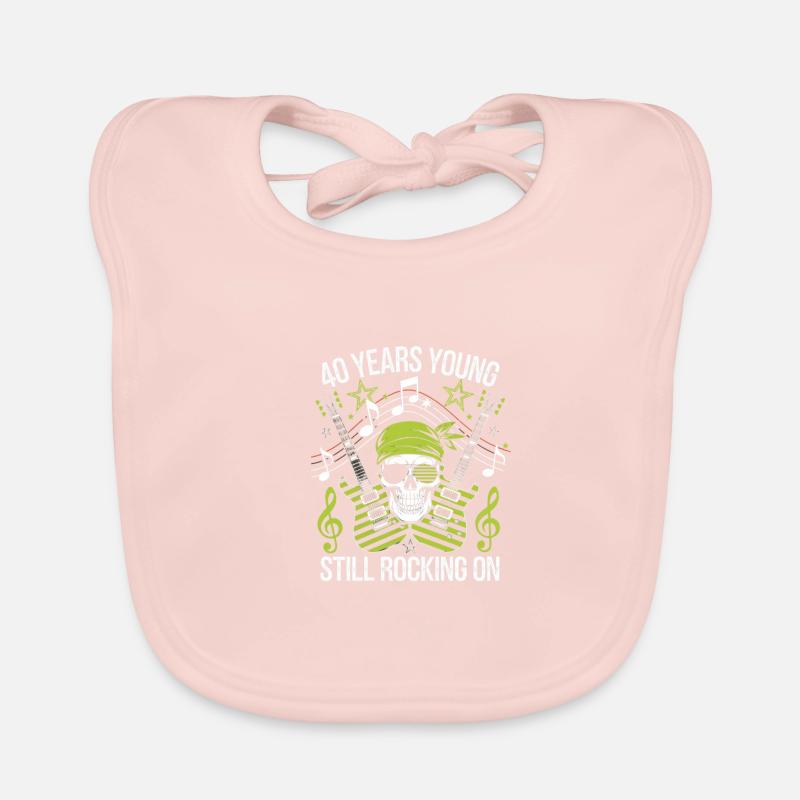 40 years young still rocking Organic Baby Bibs