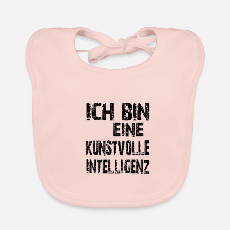 KI Spruch Ich bin eine kunstvolle Intelligenz Baby Bio-Lätzchen