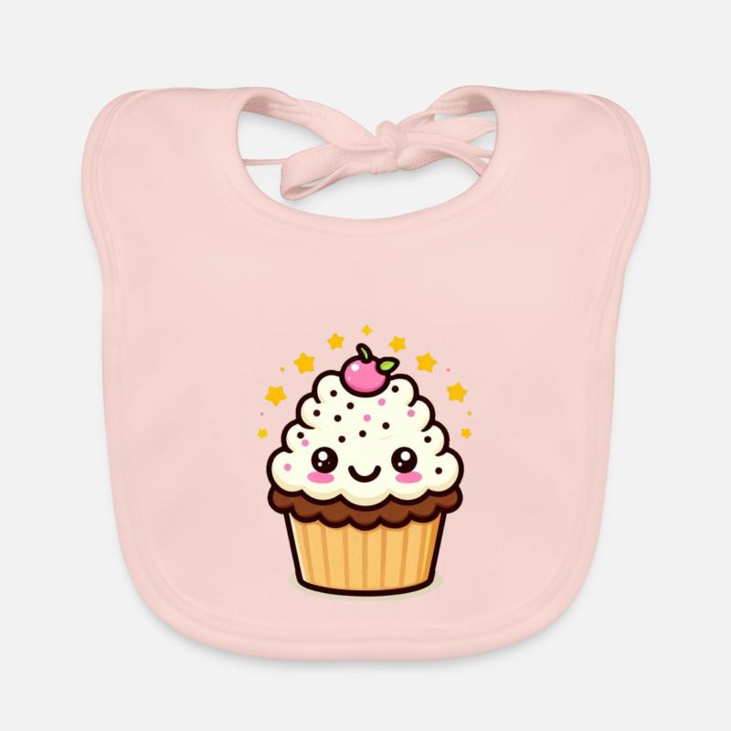 Clara Cupcake - Baby Bio-Lätzchen - Rose