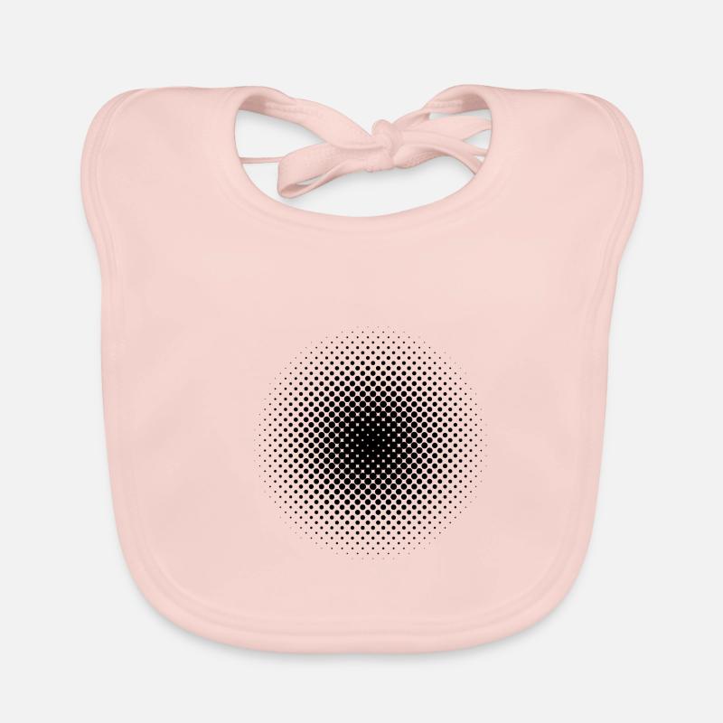 Illusion d'optique ronde Bavoir bio Bébé