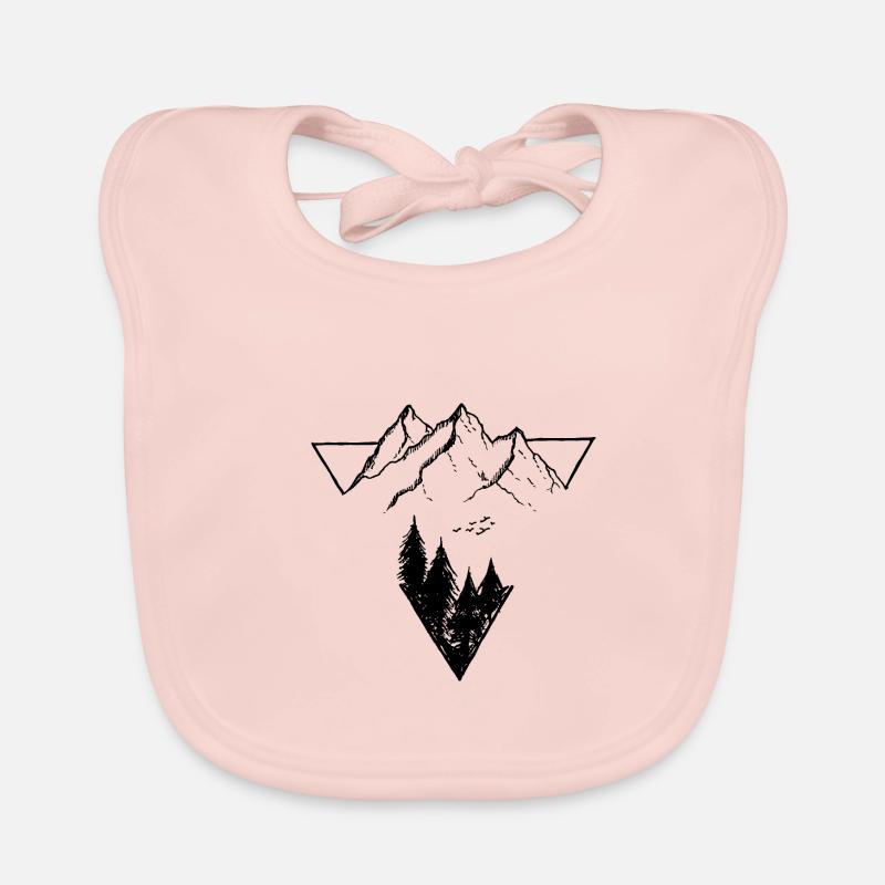 Triangle Mountain Forrest Organic Baby Bibs