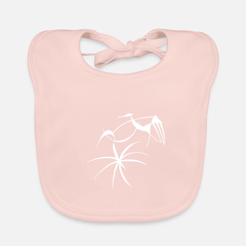 Paradiesvögel - Baby Bio-Lätzchen - Rose