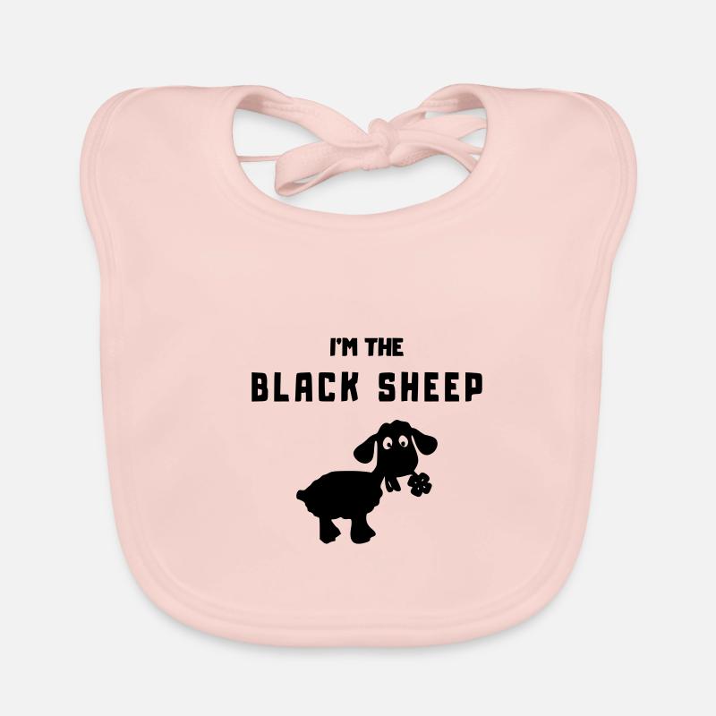 mouton dans le mouton noir Bavoir bio Bébé