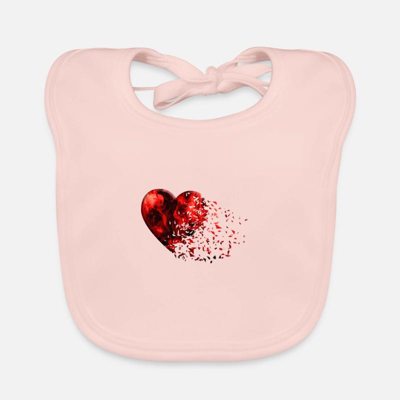 Heart broken Organic Baby Bibs
