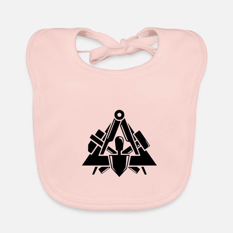 Masons guild logo Organic Baby Bibs
