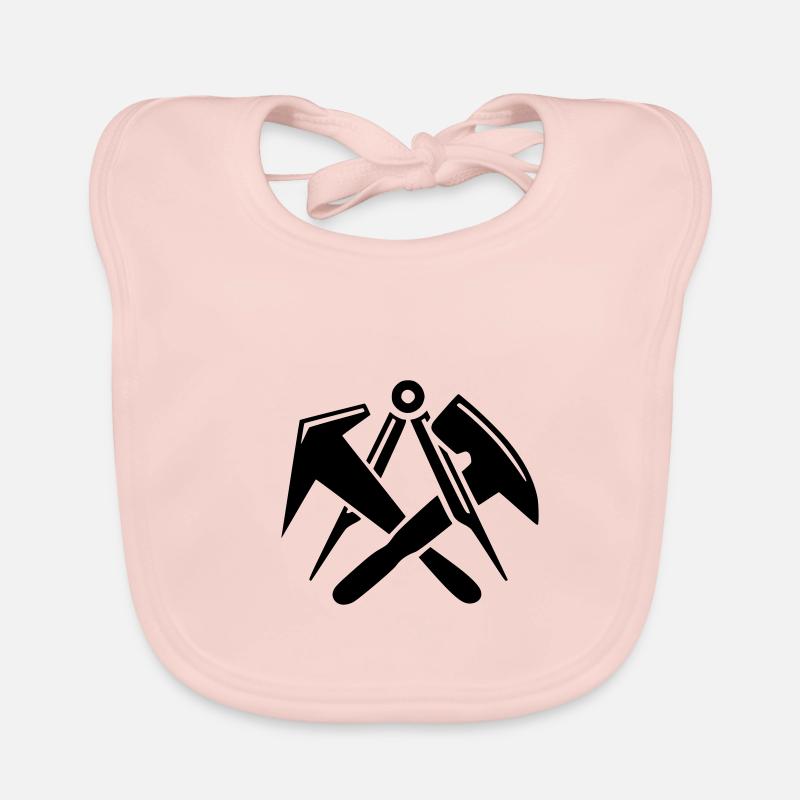 Couvreurs - Logo de signe de guilde Bavoir bio Bébé