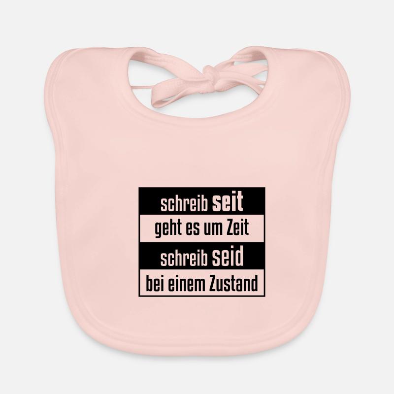 Schreibt man seit oder seid? Baby Bio-Lätzchen