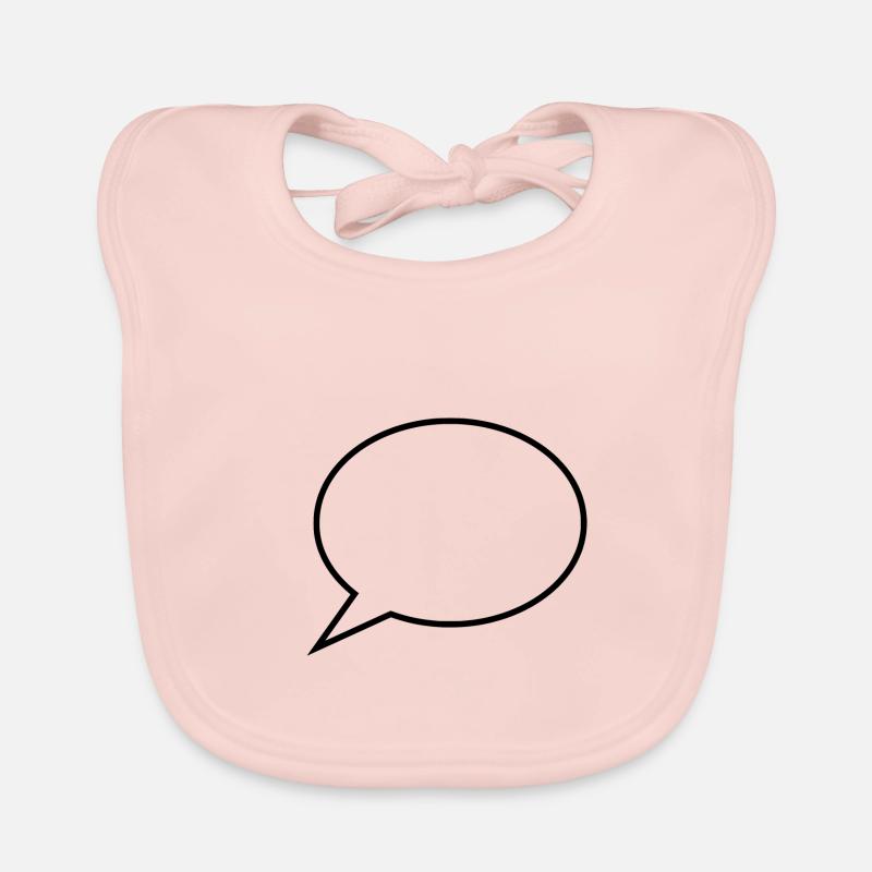 Bulle, bande dessinée, modèle, modèle Bavoir bio Bébé