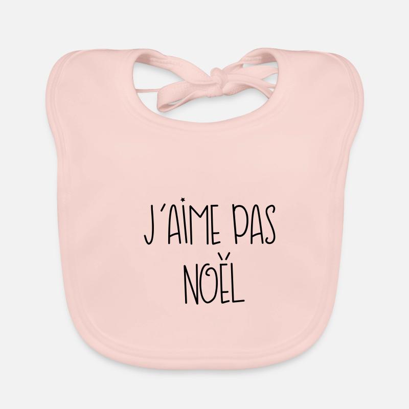 J'aime pas noël ! Bavoir bio Bébé