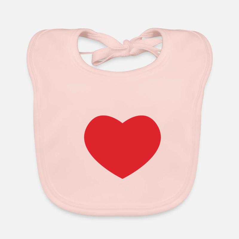 heart Organic Baby Bibs