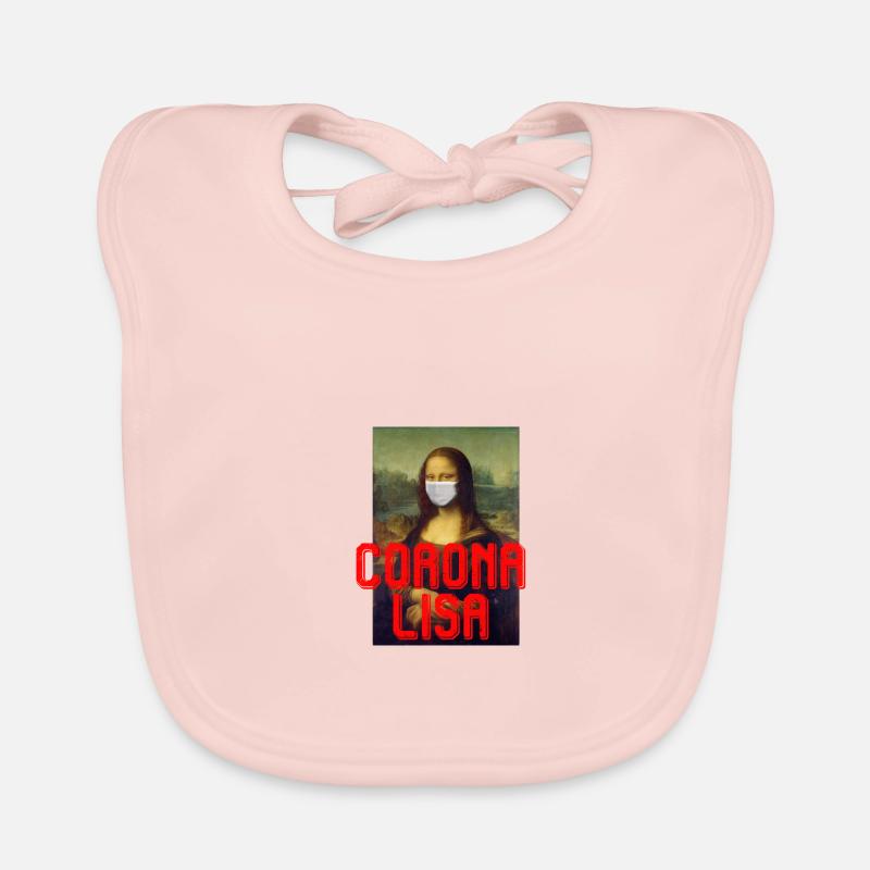 CORONA LISA - Bavoir bio Bébé - rose