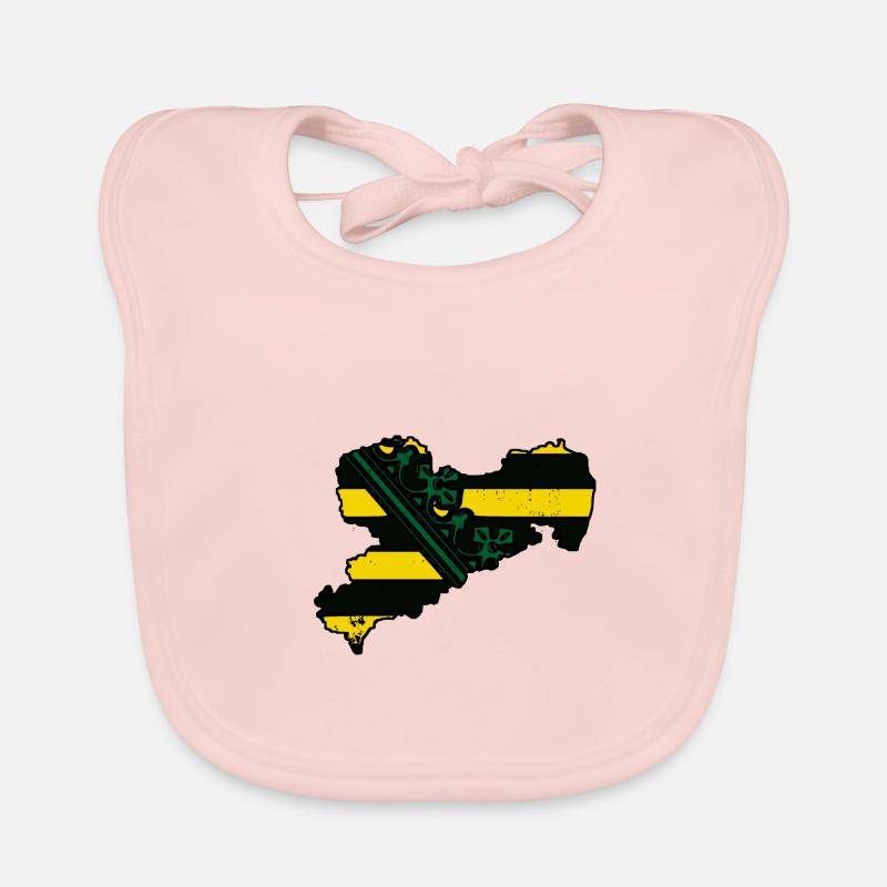 Saxony Flag Organic Baby Bibs