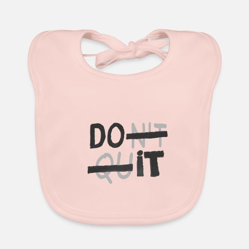 DON'T QUIT - DO IT Organic Baby Bibs