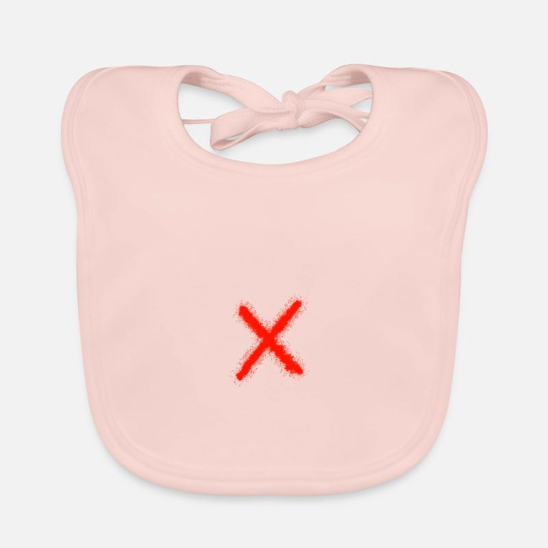 Cross - False - Prohibited Organic Baby Bibs