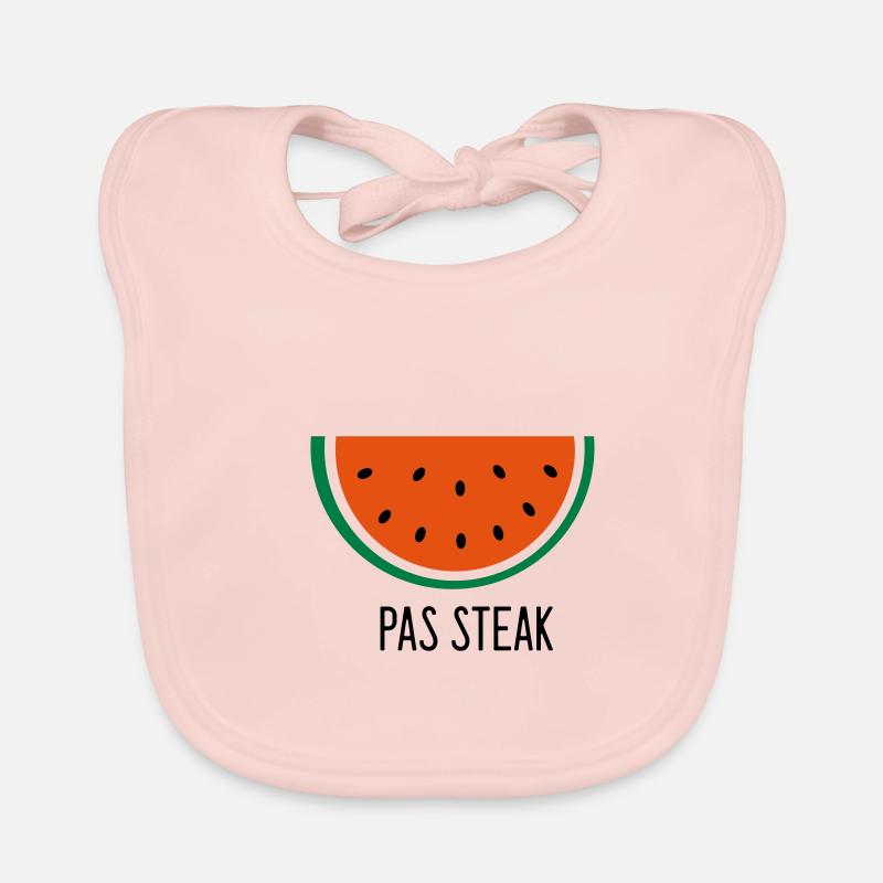 Pas steak Bavoir bio Bébé